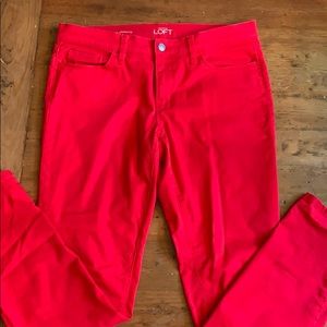 LOFT red skinny jeans